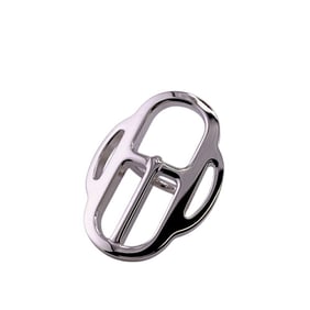 HERMES Mini Buckle Twilly Ring Scarf Silver Unisex