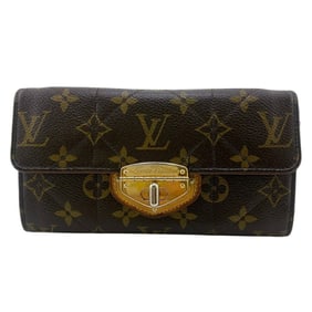 LOUIS VUITTON M66556 Portefeuille Sarah Monogram Etoile Long Wallet, Brown, Unisex