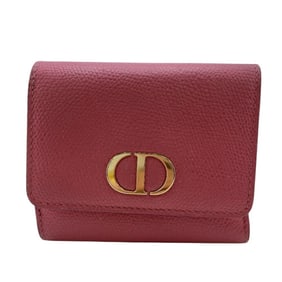 Christian Dior Dior Lotus Wallet 30 Montaigne Tri-fold Pink