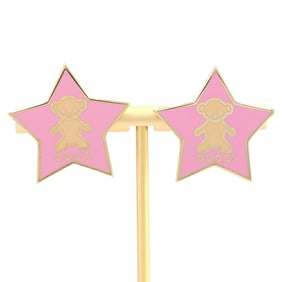 Gucci Star Bear Earrings in Pink Gold Metal for Women