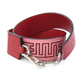 LOEWE Shoulder Strap, Red and Pink Leather Bag Replacement Women's