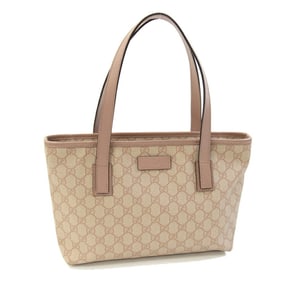 Gucci GG Supreme Tote Bag 211138 Beige Pink PVC Leather Mini Plus Women's GUCCI