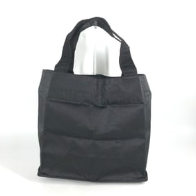 FENDI Vintage Logo Folding Shoulder Bag/Eco Bag/Tote Bag Nylon Women's Black