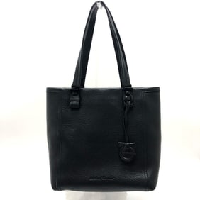 Salvatore Ferragamo Gancini shoulder bag, tote leather, black, for women.