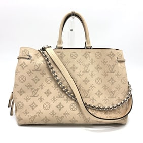 LOUIS VUITTON M59203 Mahina Bella 2-Way Shoulder Bag/Tote Bag in Calfskin Leather with GALET Silver