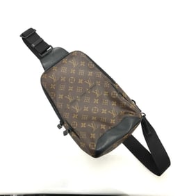 LOUIS VUITTON M45897 Monogram Macassar Avenue Sling Bag, Crossbody Men's, Brown, Canvas