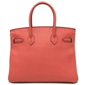 HERMES Birkin 30 Tote Bag Handbag in Epsom Leather, Women's, Crevette, Pink