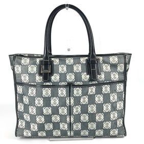 LOEWE Anagram Logo Handbag, Tote Bag, Shoulder Business Leather/Canvas, Unisex, Gray