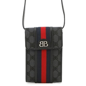 Balenciaga shoulder bag in collaboration with Gucci, The Hacker Project phone pouch 680130, black