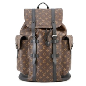 Louis Vuitton Monogram Macassar Christopher MM Backpack M43735 Black