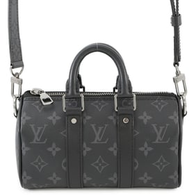 Louis Vuitton Monogram Eclipse Reverse Keepall XS Handbag M45947, 2-Way Shoulder Bag, Men's, Black