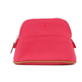 Hermes Bolide Mini Pouch Bag, Hibiscus Cotton, HERMES