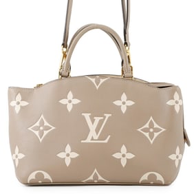 Louis Vuitton Two-Tone Monogram Empreinte/Monogram Giant Petit Palais PM Handbag M58914 2-Way