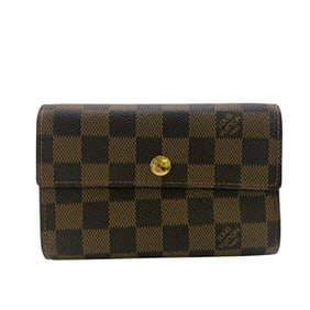 LOUIS VUITTON Wallet N63067 Portefeuille Alexandra Compact Wallet, Damier Tri-fold Brown, Unisex