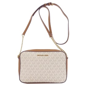 Michael Kors MK Signature Shoulder Bag PVC Women's