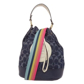 Coach C4101 Dempsey Drawstring Handbag Canvas Women's COACH