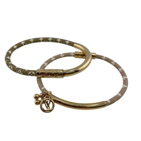 LOUIS VUITTON M8067 Duogram Bangle Monogram Ankle Bracelet in Pink