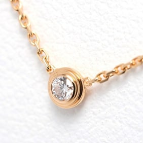 Cartier Diamant Léger d'Amour Necklace XS 18KPG Diamond 41cm A-158996
