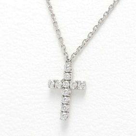 Cartier Symbol Cross Necklace B722170 18KWG Diamond 41 cm H-158625