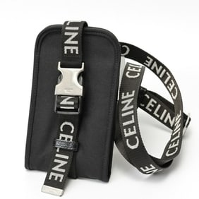 Celine Trekking Mobile Pouch Phone Holder 10J212DVN.38SI Nylon Black S-158968