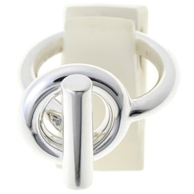 Hermes HERMES Echappé MM Ring Ag925 Silver S-158947
