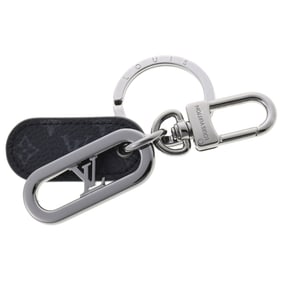 Louis Vuitton Keychain LV Signature Chain Key Ring M00927 Metal Monogram Eclipse Black S-158868