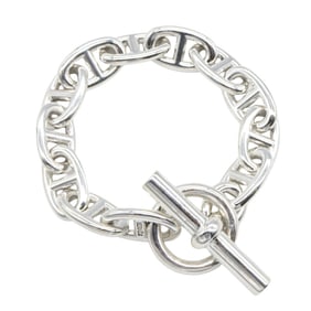Hermes Hermès Chaine Dunk TGM 12-link bracelet in 925 silver for men and women.