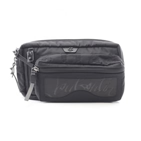 Christian Louboutin LOUBIDEAL Waist Bag/Body Bag, Nylon, Men's, Black, 3235036