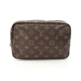 Louis Vuitton Truss Toilette 23 Pouch Bag, PVC Coated Canvas, Monogram, Women's, Brown, M47524