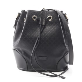 Gucci Bright Diamante Shoulder Bag in PVC-Coated Canvas and Leather, Black, 354228