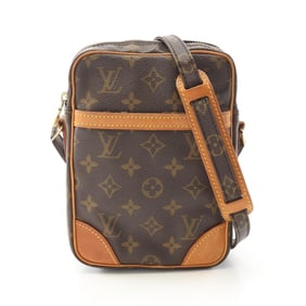 Louis Vuitton Danube Shoulder Bag, PVC-Coated Canvas and Leather, Monogram, Women's, Brown, M45266