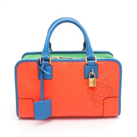 LOEWE Amazona 28 Handbag, Leather, Women's, Red, Green, Blue