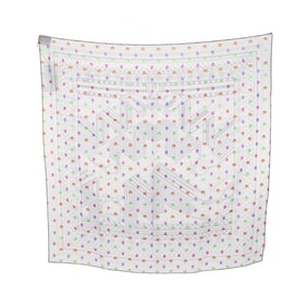Hermès HERMES Carré 60 Muslin Scarf "SANGLES EN ZIGZAG BANDANA" Silk for Women, Blue/Multicolor
