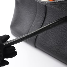 Hermes Hermès Garden Party PM Steeple Cadrege Tote Bag in Negonda Leather, Black