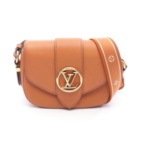 Louis Vuitton LV PONT 9 Soft PM Shoulder Bag in Brown Calfskin Leather, M58729