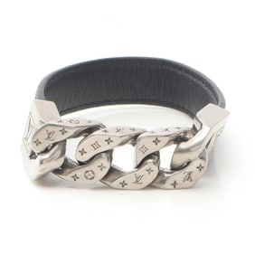 Louis Vuitton Monogram Eclipse Mono Chain Bracelet in Leather, Stainless Steel, and PVC for Men,