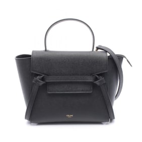 Celine BELT BAG NANO Belt Bag, Nano Handbag, Leather, Women's, Black