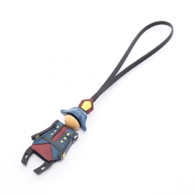 Hermes Hermès Fireworks Charm Accessory, Epsom Leather, Chevre Wood Women's, Navy, Bordeaux,