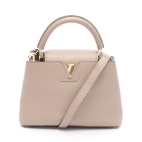 Louis Vuitton Capucines BB Handbag, Taurillon Leather, Beige, Women's, M94634
