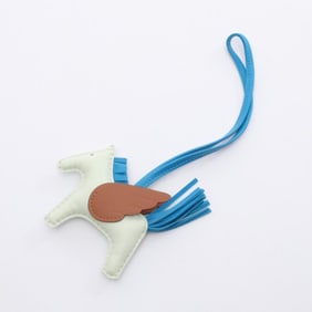 Hermes Hermès Rodeo Pegasus PM Vert Fizz Blue Zanzibar Gold Charm Accessory by Anjo Milo / Swift