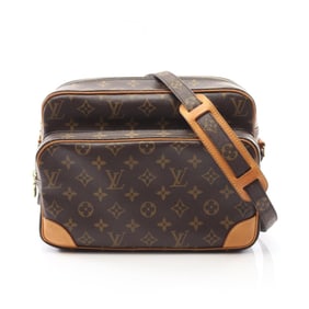 Louis Vuitton Nile Shoulder Bag, PVC-Coated Canvas and Leather, Monogram, Women's, Brown, M45244