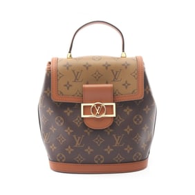 Louis Vuitton Dauphine Backpack, PVC-Coated Canvas and Leather, Monogram Reverse, Women's, Brown,