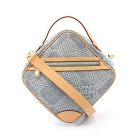 Louis Vuitton Chess Messenger Handbag, Denim, Leather, Damier Men's, Blue/Brown, N40706