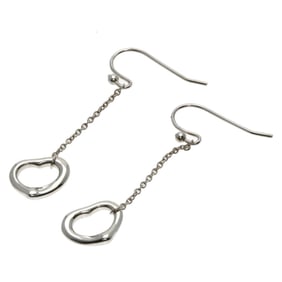 Tiffany & Co. Heart Drop Earrings, Silver, Women's