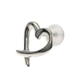 Tiffany & Co. Loving Heart Single Earring, Silver, Women's