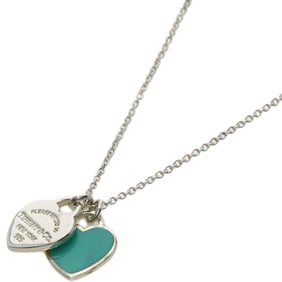 Tiffany & Co. Return to Mini Double Heart Necklace in Silver for Women