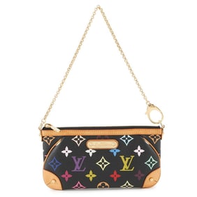 Louis Vuitton Monogram Multicolore Pochette Mila MM M60097 Handbag in Black