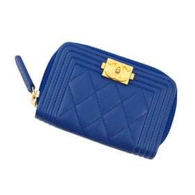 Chanel wallet/coin case, Boy Coco Mark Matelasse A80602, CHANEL coin purse, wallet, business card