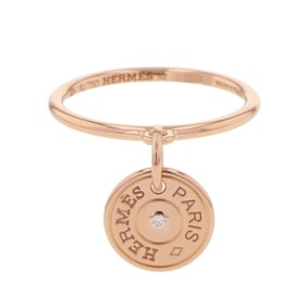 Hermes Hermès Gunbird Clous de Sel necklace with one diamond in 18K pink gold, size 52.