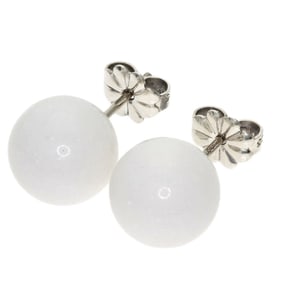Tiffany Stone Ball Earrings, Silver, Women's, TIFFANY & Co.